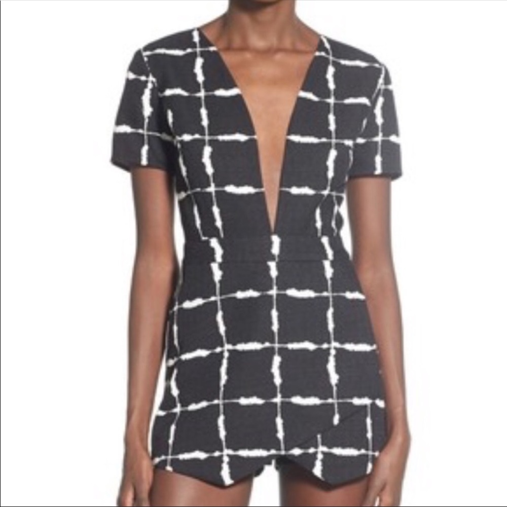 J.O.A. Los Angeles plaid romper festival